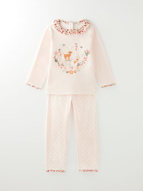 - Rose//Blanc Old Rose 556 Care Pyjama B/éb/é fille - 0-3 mois//50 cm lot de 2
